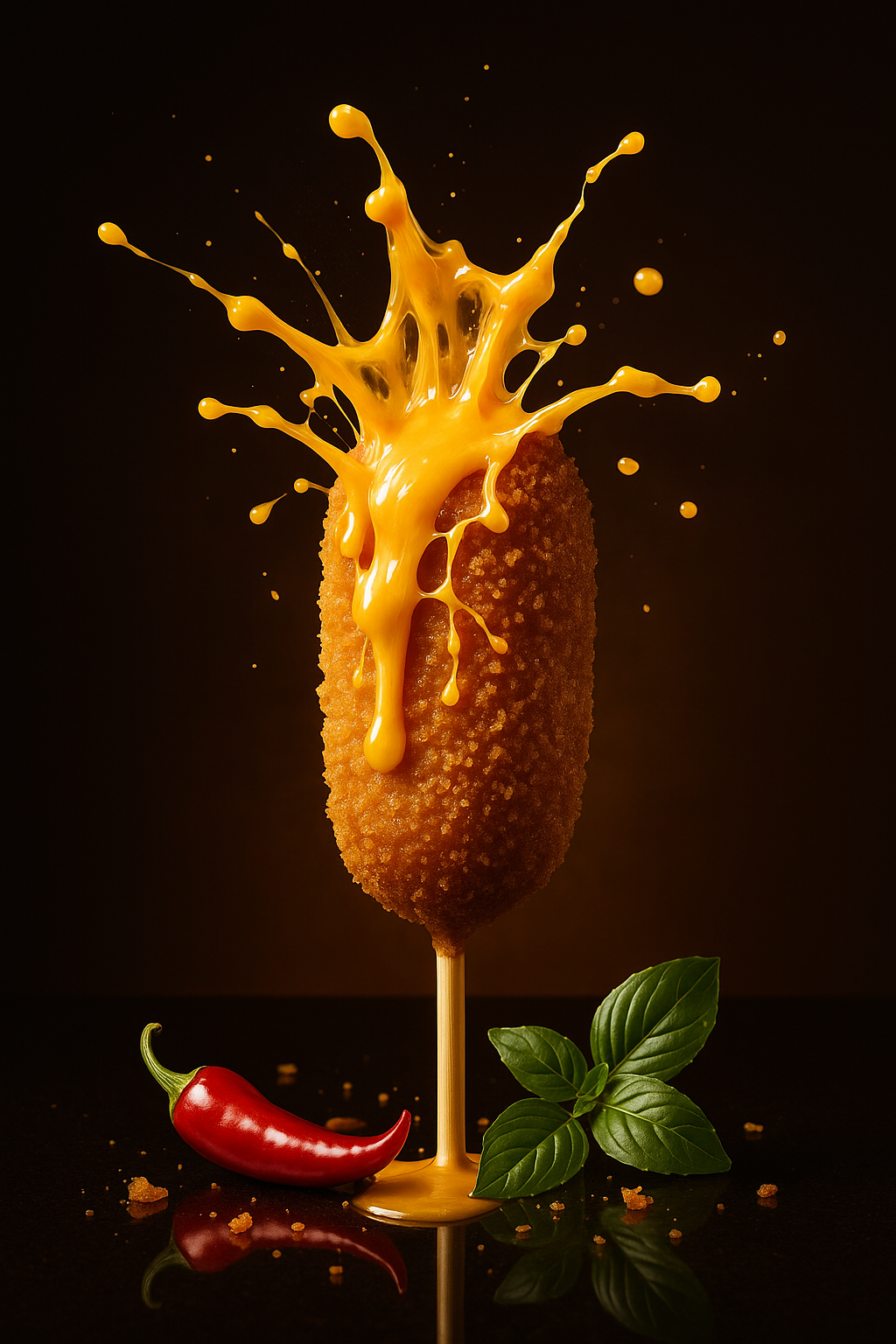 Maggi Corn Dog – crispy corn dog stuffed with masala Maggi